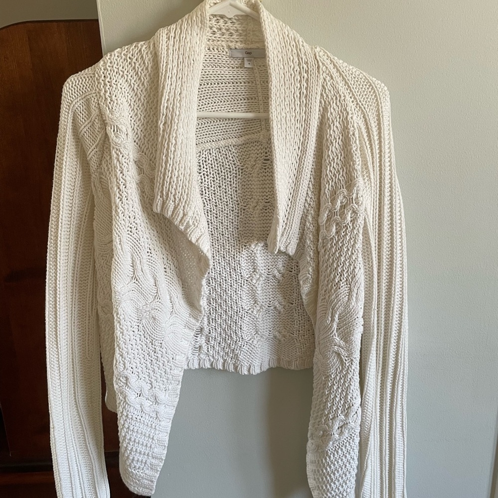 Women's White Knit Sweater